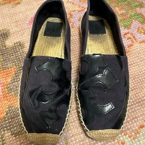 Tory Burch Navy Espadrilles